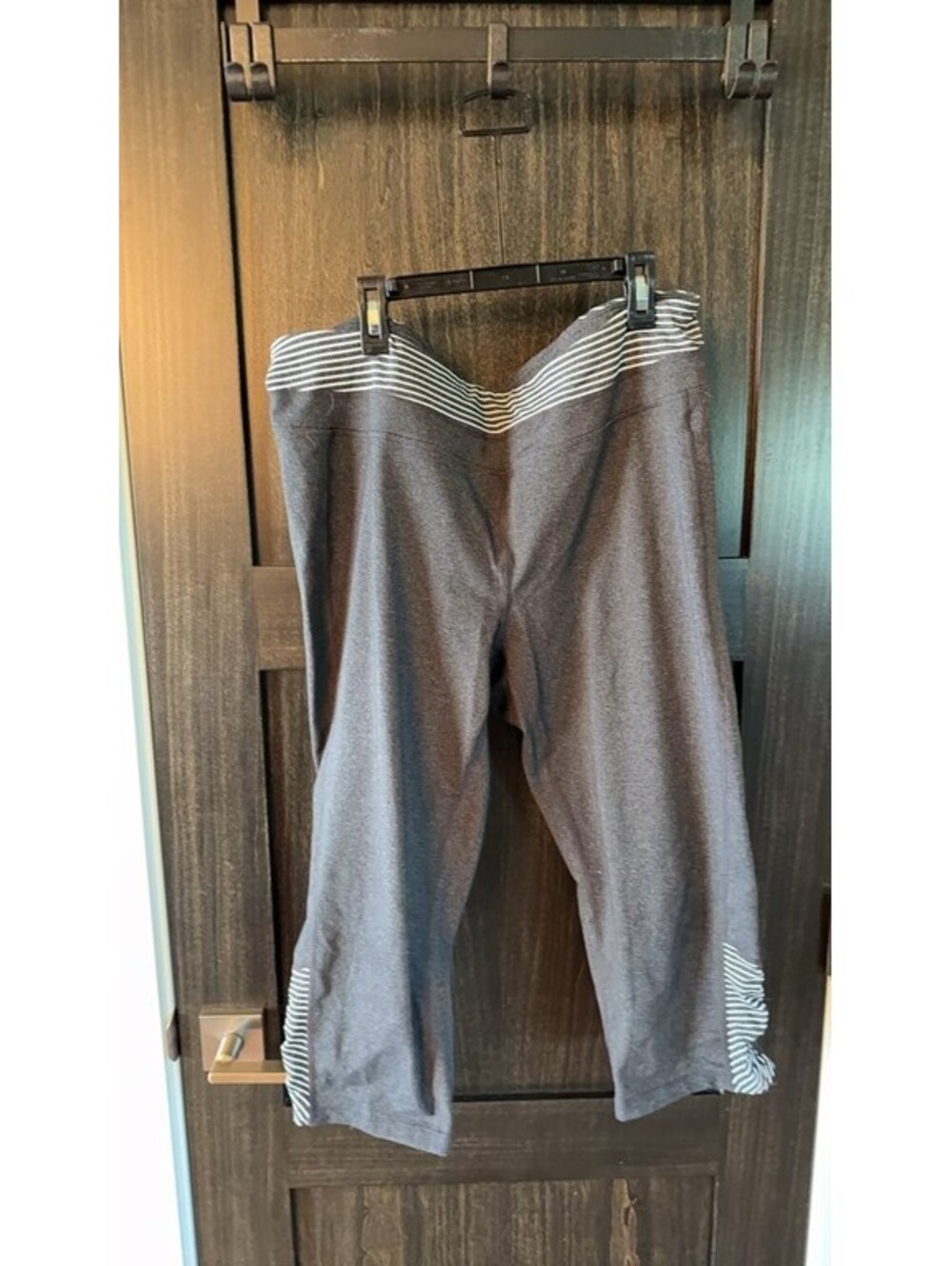Athleta Women's Striped Waistband Capri Pants 2X 0211